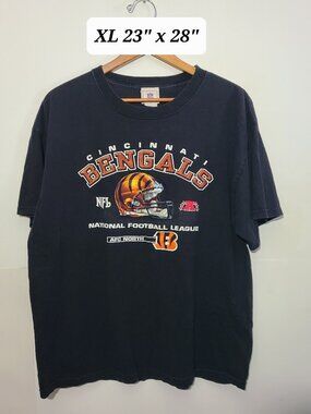 Vintage Y2K NFL Cincinnati Bengals Black XL T-Shirt